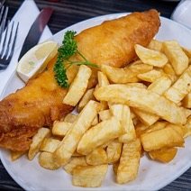 Botana caliente · Fish & chips