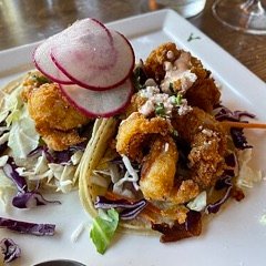 Tacos Surf · Camarón y pulpo