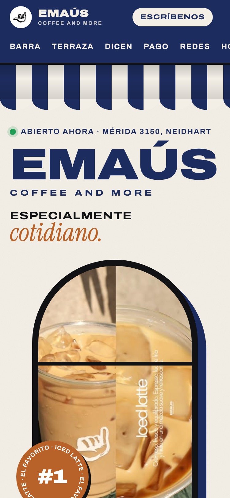 Sitio de Emaús en celular